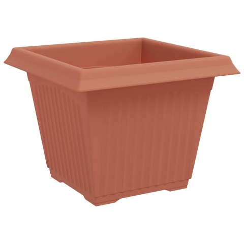 VidaXL Doniczki 24 pcs Czerwony ceglasty 28,5 x 28,5 x 22 cm