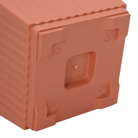 VidaXL Doniczki 24 pcs Czerwony ceglasty 28,5 x 28,5 x 22 cm