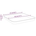 VidaXL Doniczki 24 pcs Czerwony ceglasty 28,5 x 28,5 x 22 cm