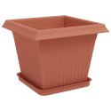 VidaXL Doniczki 6 pcs Czerwony ceglasty 33 x 33 x 26 cm