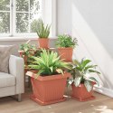 VidaXL Doniczki 6 pcs Czerwony ceglasty 43 x 43 x 33,5 cm