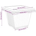 VidaXL Doniczki 6 pcs Czerwony ceglasty 43 x 43 x 33,5 cm