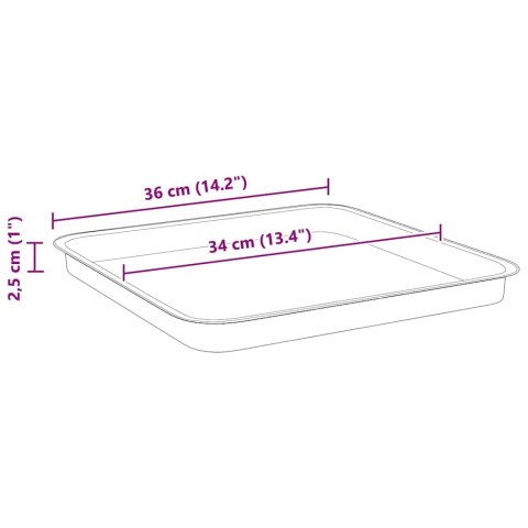 VidaXL Doniczki 6 pcs Czerwony ceglasty 43 x 43 x 33,5 cm