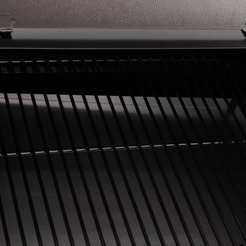 GRILL NA PELLET Z KOMINEM WĘDZARNIA 6W1 ŻELAZNY CZARNY DUŻY RUSZT 104 CM