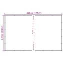 VidaXL Siatka transportowa, zielona, 2,5x4,5 m, HDPE