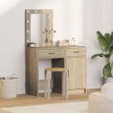 TOALETKA 2 PCS BRĄZOWA 50X41X135CM MATERIAŁ DREWNOPOCHODNY