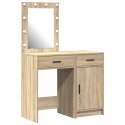 TOALETKA 2 PCS BRĄZOWA 50X41X135CM MATERIAŁ DREWNOPOCHODNY