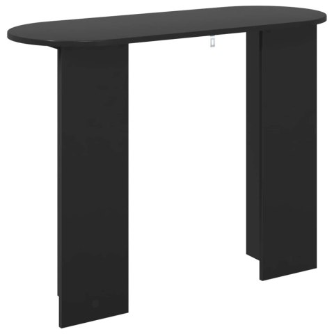 VidaXL Konsola Czarny dąb 100 x 39,5 x 75 cm Drewno inżynieryjne