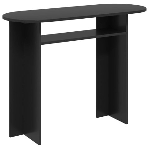 VidaXL Konsola Czarny dąb 100 x 39,5 x 75 cm Drewno inżynieryjne