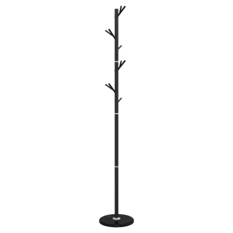 VidaXL Wieszak na płaszcze, czarny, 175 cm, malowane proszkowo żelazo