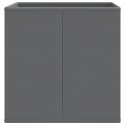 VidaXL Składane pudełka, 10 szt., szare, 32x32x32 cm, włóknina