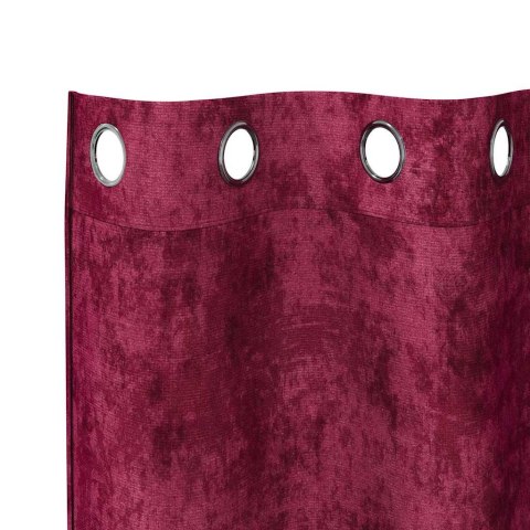 VidaXL Zasłony z weluru 2 pcs Czerwone wino 260 x 140 cm Aksamit