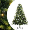 VidaXL Sztuczna Choinka Składana na Święta 300 LED Zielony 180 cm