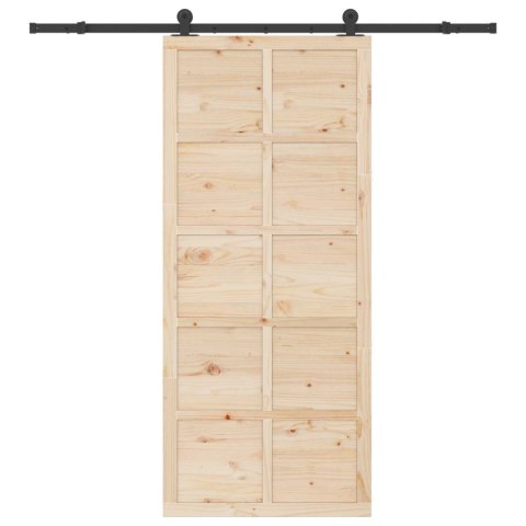 DRZWI PRZESUWNE NATURALNY 100X208CM LITE DREWNO SOSNOWE