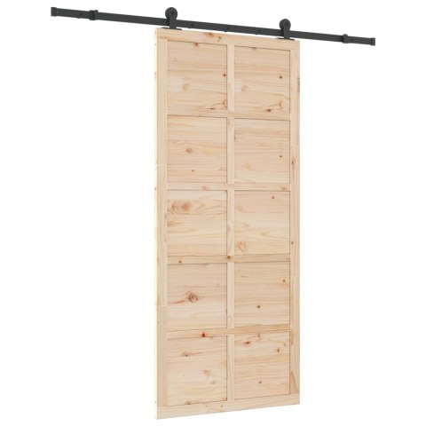 DRZWI PRZESUWNE NATURALNY 100X208CM LITE DREWNO SOSNOWE