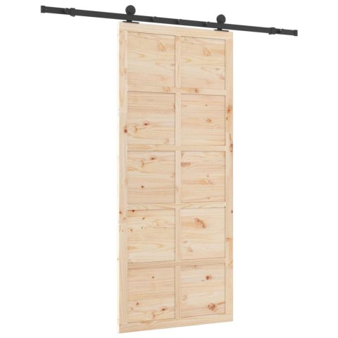 DRZWI PRZESUWNE NATURALNY 100X208CM LITE DREWNO SOSNOWE