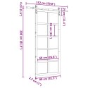 DRZWI PRZESUWNE NATURALNY 80X208CM LITE DREWNO SOSNOWE