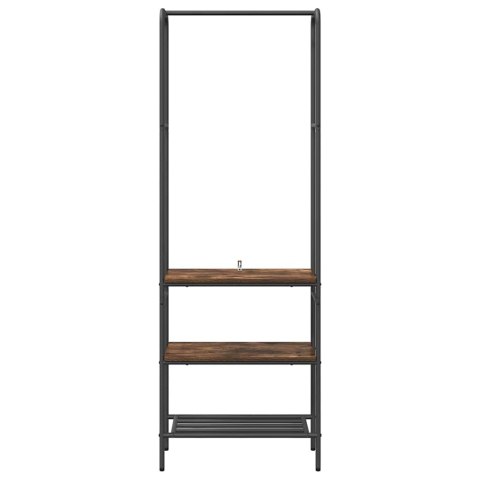 VidaXL Wieszak na Ubrania z półką Dąb wędzony 60 x 30 x 171 cm