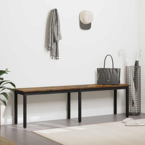 VidaXL ławka Dąb dymny 160 x 35 x 45 cm Materiał drewnopochodny