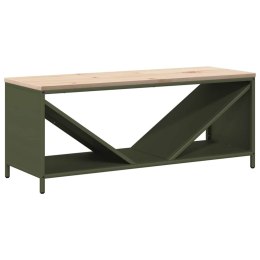 STOJAK NA DREWNO OPAŁOWE Z DREWNIANYM BLATEM 100,5X35,5X40CM