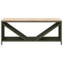 STOJAK NA DREWNO OPAŁOWE Z DREWNIANYM BLATEM 100,5X35,5X40CM