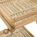 VidaXL Wózek do herbaty z kółkami Naturalny 79 x 67.5 x 84 cm Bambus