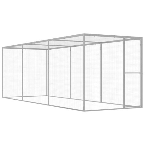 VidaXL Klatka dla kota, 4,5 x 1,5 x 1,5 m, stal galwanizowana