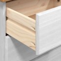 VidaXL Komoda ASKIM Biały 91 x 40 x 95,5 cm Lite drewno sosnowe