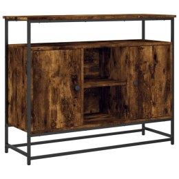 VidaXL Komoda, przydymiony dąb, 100x35x80 cm, materiał drewnopochodny