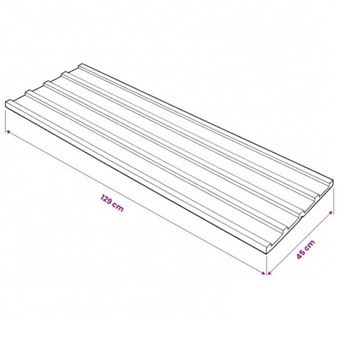 VidaXL Panel dachowy 12 pcs Antracyt 129 x 45 cm Stal galwanizowana