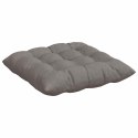 VidaXL Poduszki na siedziska 4 pcs Ciemnoszary 40 x 40 x 6 cm tkanina