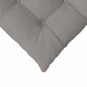 VidaXL Poduszki na siedziska 4 pcs Ciemnoszary 40 x 40 x 6 cm tkanina