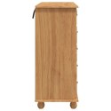 VidaXL Komoda ASKIM Brązowy 91 x 40 x 95,5 cm Lite drewno sosnowe