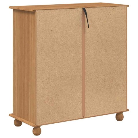 VidaXL Komoda ASKIM Brązowy 91 x 40 x 95,5 cm Lite drewno sosnowe