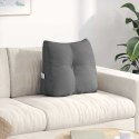 VidaXL Poduszka na plecy Ciemnoszary 45 x 24 x 50 cm tkanina