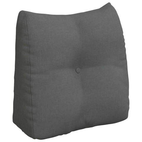 VidaXL Poduszka na plecy Ciemnoszary 45 x 24 x 50 cm tkanina