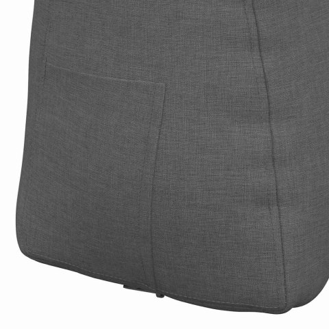 VidaXL Poduszka na plecy Ciemnoszary 45 x 24 x 50 cm tkanina
