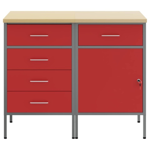 SZAFKA WARSZTATOWA ROBOCZA 2SZT 100X55X85CM 2 SZUFLADY MOCNA SOLIDNA DESIGN