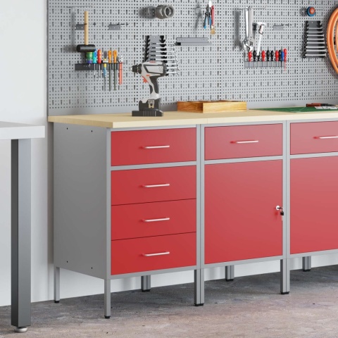 SZAFKA WARSZTATOWA ROBOCZA 2SZT 100X55X85CM 2 SZUFLADY MOCNA SOLIDNA DESIGN
