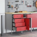 SZAFKA WARSZTATOWA ROBOCZA 2SZT 100X55X85CM 2 SZUFLADY MOCNA SOLIDNA DESIGN