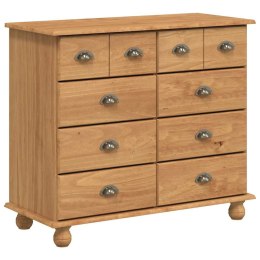 VidaXL Komoda ASKIM Brązowy 91 x 40 x 79 cm Lite drewno sosnowe