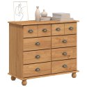 VidaXL Komoda ASKIM Brązowy 91 x 40 x 79 cm Lite drewno sosnowe