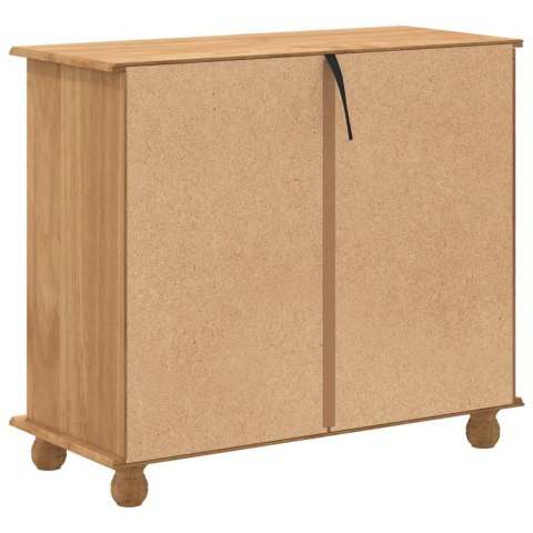 VidaXL Komoda ASKIM Brązowy 91 x 40 x 79 cm Lite drewno sosnowe