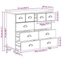 VidaXL Komoda ASKIM Brązowy 91 x 40 x 79 cm Lite drewno sosnowe
