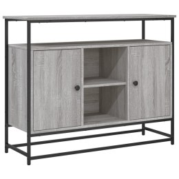 VidaXL Komoda, szary dąb sonoma, 100x35x80 cm, materiał drewnopochodny