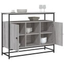 VidaXL Komoda, szary dąb sonoma, 100x35x80 cm, materiał drewnopochodny