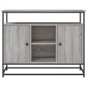 VidaXL Komoda, szary dąb sonoma, 100x35x80 cm, materiał drewnopochodny