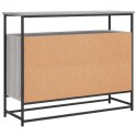 VidaXL Komoda, szary dąb sonoma, 100x35x80 cm, materiał drewnopochodny