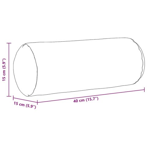 VidaXL Poduszki Wałkowe 2 pcs Niebieski Ø 15 x 40 cm