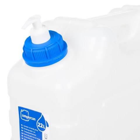 POJEMNIK NA WODĘ Z KRANIKIEM DOZOWNIK MYDŁA 20 L HDPE BIWAK KEMPING TURYSTY